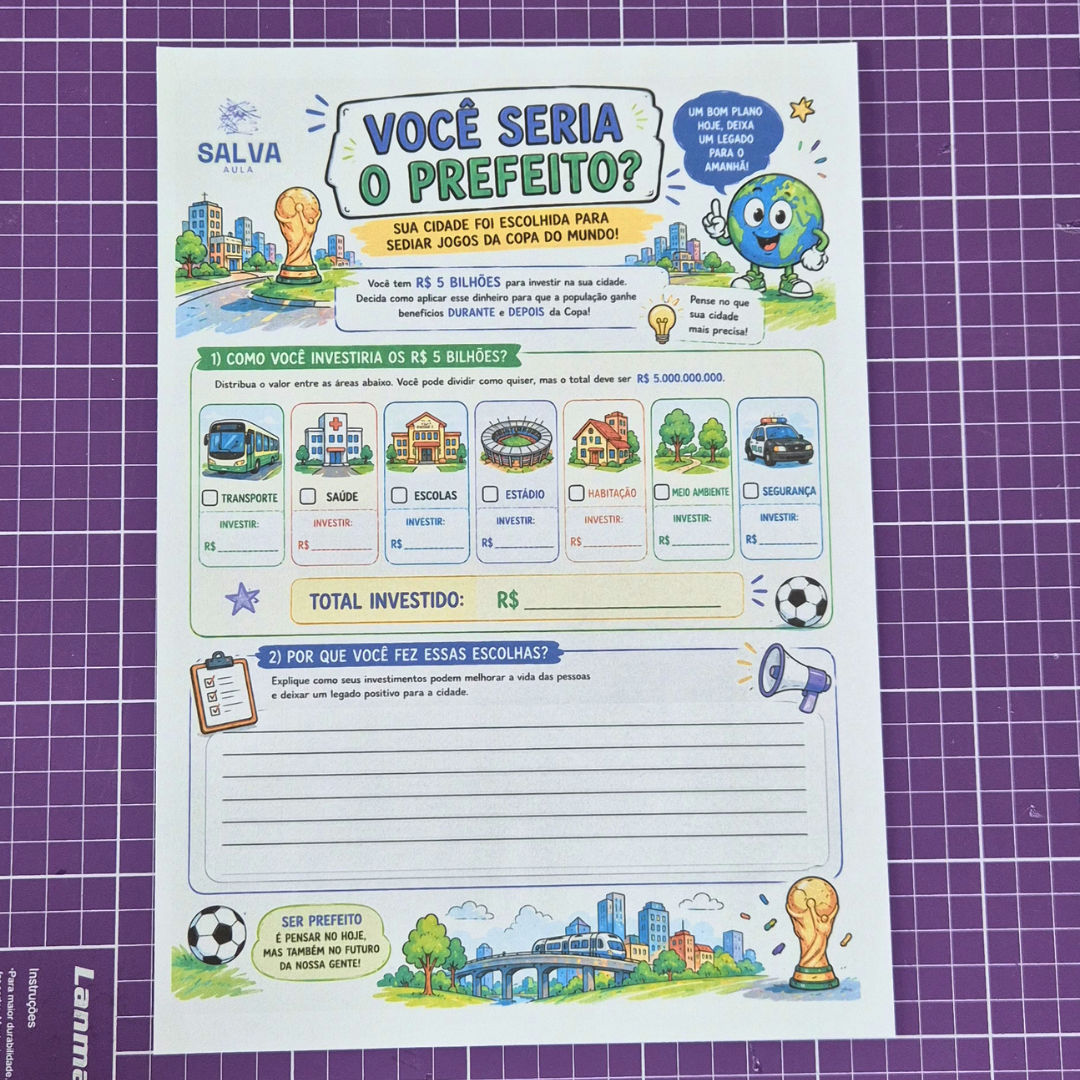 Legados da Copa do Mundo + Mural Interativo para Imprimir - Imagem 3