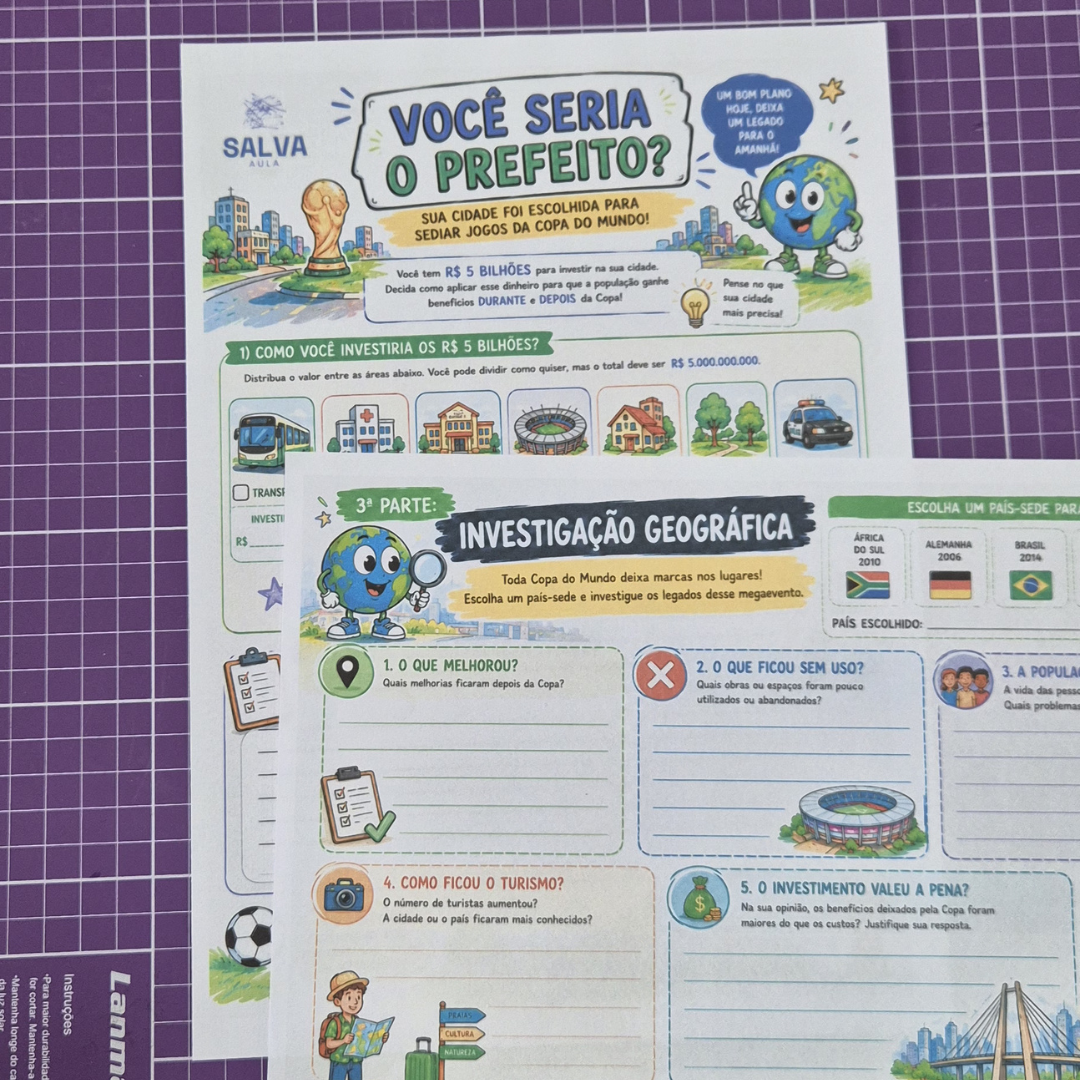 Legados da Copa do Mundo + Mural Interativo para Imprimir - Imagem 2