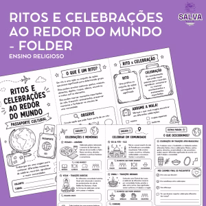 Folder de Ensino Religioso – Ritos e Celebrações ao Redor do Mundo | Passaporte Cultural Interativo para Ensinar Diversidade Religiosa