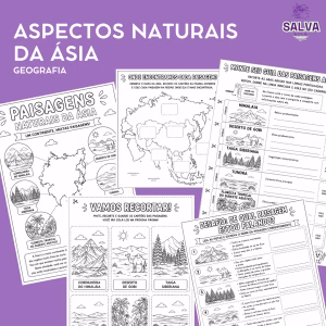 Paisagens Naturais da Ásia | Recorte, Cole e Explore