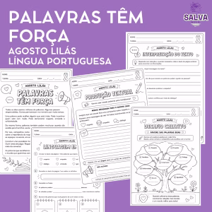 Atividade de Português – Agosto Lilás: Interpretação de Texto e Produção Textual