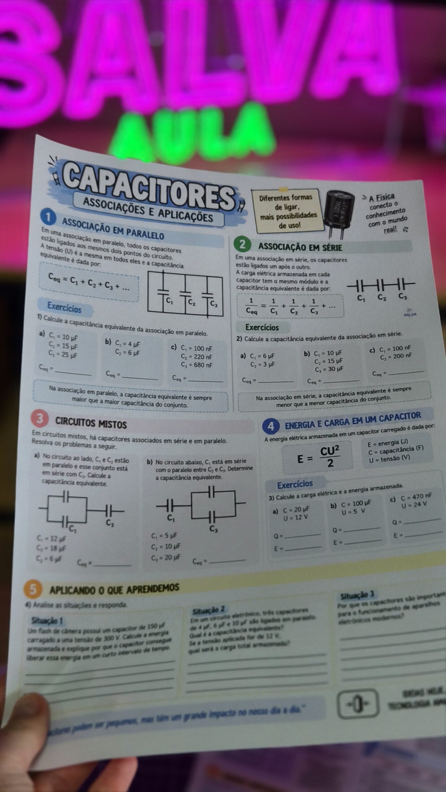 Capacitores – Atividade Completa + Adaptada - Imagem 4