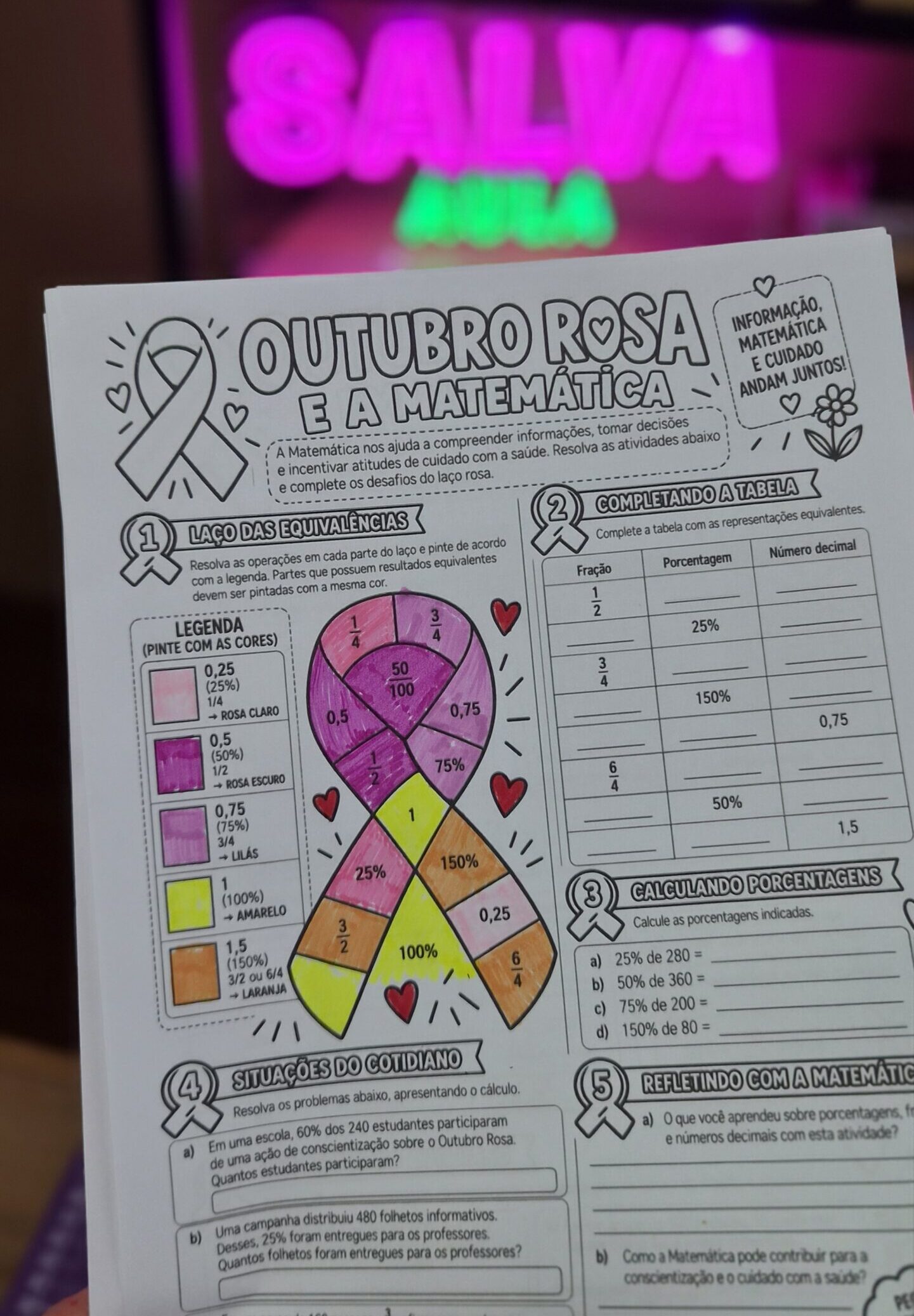 Outubro Rosa e a Matemática | Ensino Fundamental II