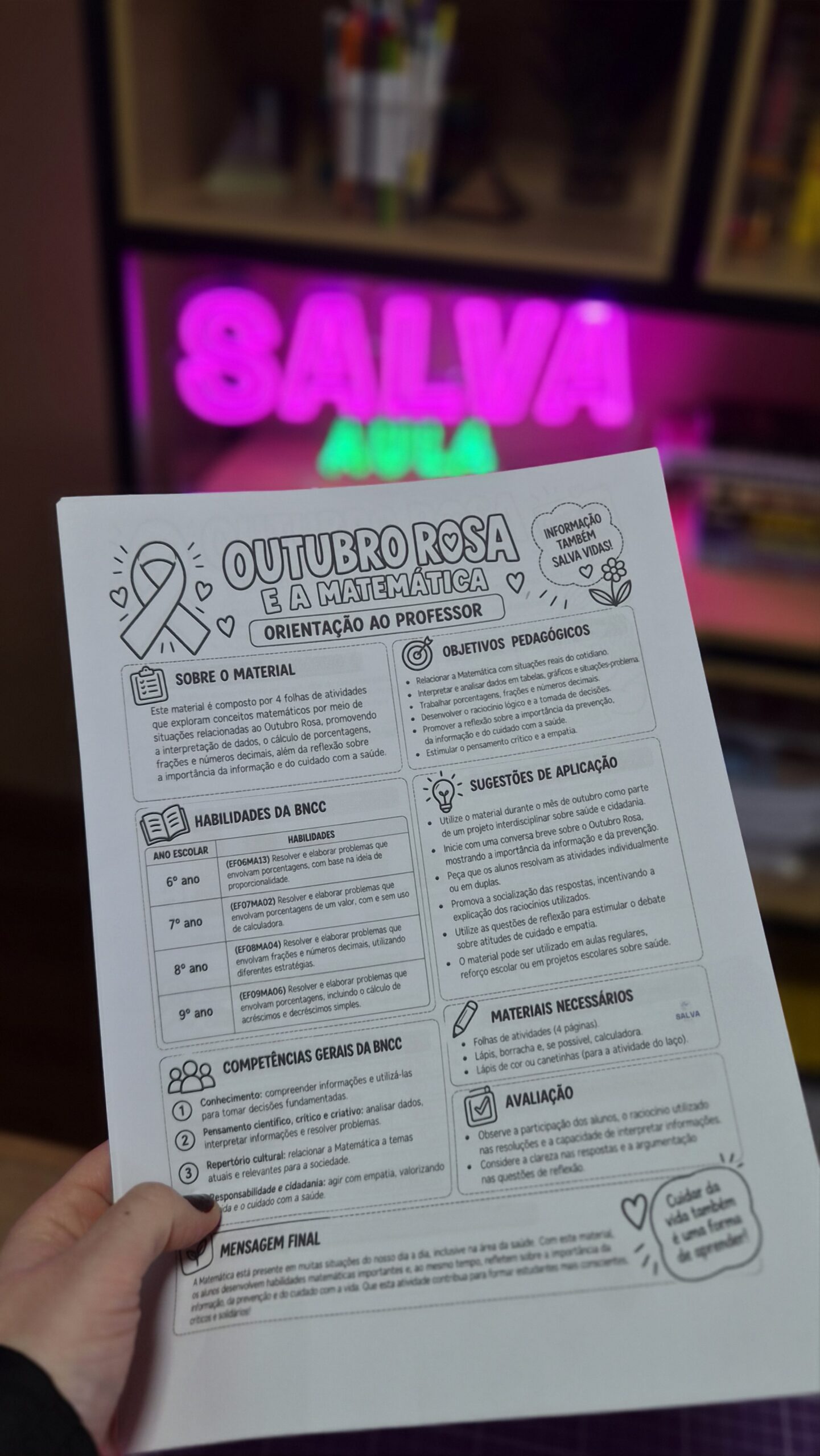 Outubro Rosa e a Matemática | Ensino Fundamental II - Imagem 4