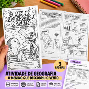 O Menino que Descobriu o Vento — Atividade de Geografia