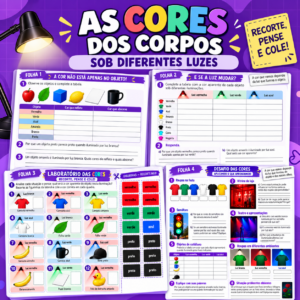 As Cores dos Corpos sob Diferentes Luzes — Atividade de Física