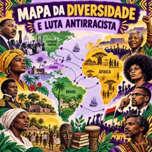 Mapa da Diversidade e Consciência Negra: Luta Antirracista pelo Mundo