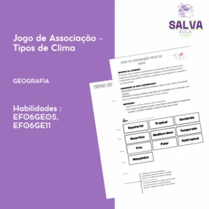 Jogo de Associação - Tipos de Clima