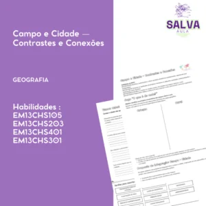 Diferenças entre Campo e Cidade - Atividade