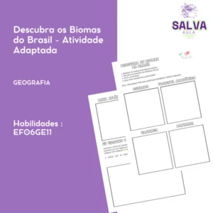 Descubra os Biomas do Brasil - Atividade Adaptada