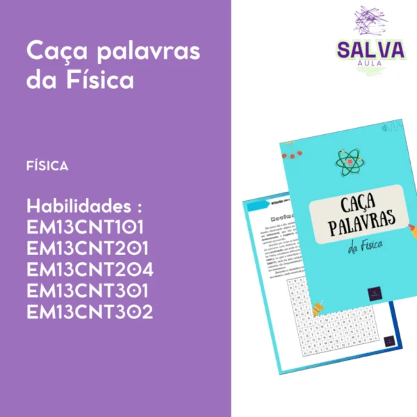 Caça palavras da Física