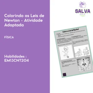 Colorindo as Leis de Newton - Atividade Adaptada
