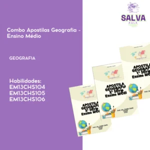 COMBO - Apostilas de Geografia - Ensino Médio - 1ª, 2ª e 3ª Séries!