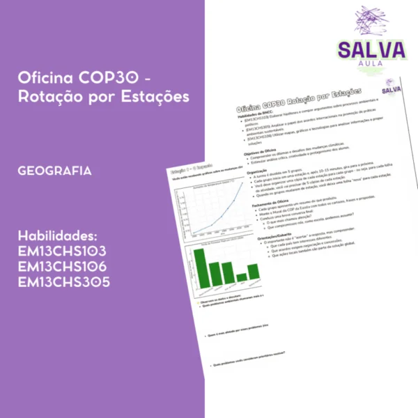 Oficina COP30 Rotação por Estações