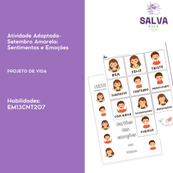 Atividade Adaptada - Setembro Amarelo: Sentimentos e Emoções