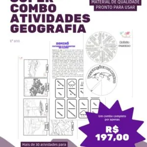 Combo completo de atividades Geografia- 6° ano