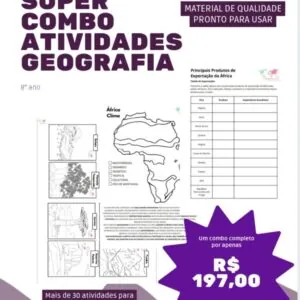 Combo Geografia completo 8º Ano