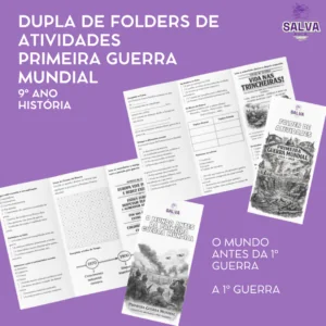 Dupla de Folders de Atividades de História 9º Ano — Primeira Guerra Mundial